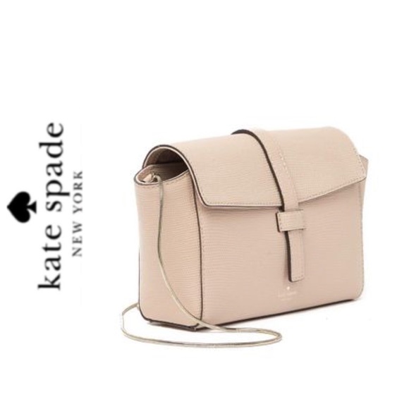kate spade Handbags - NWT Kate spade leather gold chain bag beige